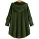 thumbnail image 2 of Chaqueta con capucha y osito de peluche para mujer, color liso, 2 of 3