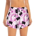 thumbnail image 2 of KLL Pink Girl Halloween Pattern Shorts Women,Athletic Shorts High Waisted Running Shorts Pocket Sporty Short Gym Elastic Workout Shorts-Medium, 2 of 7