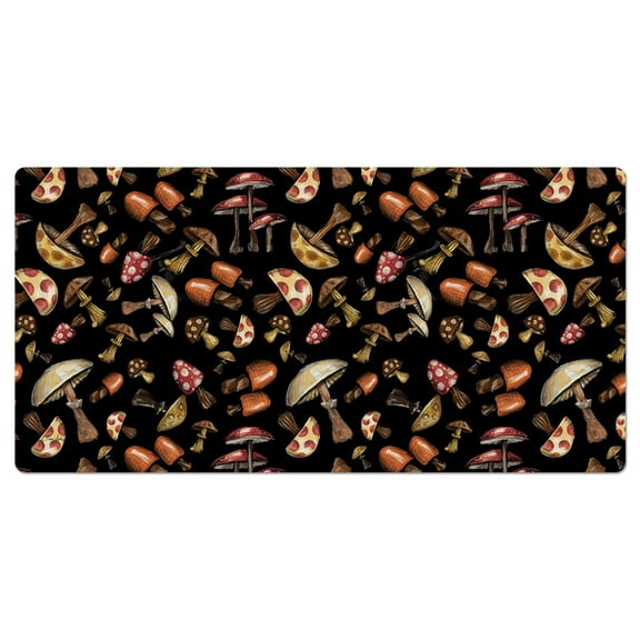CounterArt Large Mushroom Madness Decorative Desk Protector Mouse Pad 32” x 16”