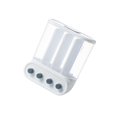 thumbnail image 1 of kurtrusly 1/2/3 Wall-Mounted Dry Food Storage Dispenser Convenient Rice Box Candy Organizer White 4 Grid 1 Pc, 1 of 6