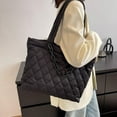 thumbnail image 2 of Kukuzhu Quilted Tote Bag for Women Trendy Purses Puffer Tote Bag Women Aesthetic Tote Bag Puffy Bag Quilted Bags, 2 of 7