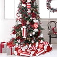 thumbnail image 1 of Christmas Decoration 32CM Red and White DIY Candy Hanging Pendant Xmas Tree Party Decor, 1 of 8