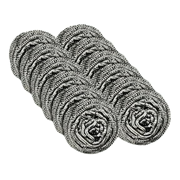 ACDANC 2026 New Scraper for Aluminum Polish Dish Brushes 12Pc Stainless Steel Wire Cleaning Ball for Pots Pans Dishes Kitchen Store Cleaning Ball Steel Wool Scrubber Pad Used for Dishes