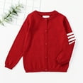 thumbnail image 2 of HUANBAI Spring And Autumn Korean Version Of Trendy Sweater Coat Thin Solid Color Family Cottonblend Crewneck Knit Cardigan Wind 4-5 Years, 2 of 4
