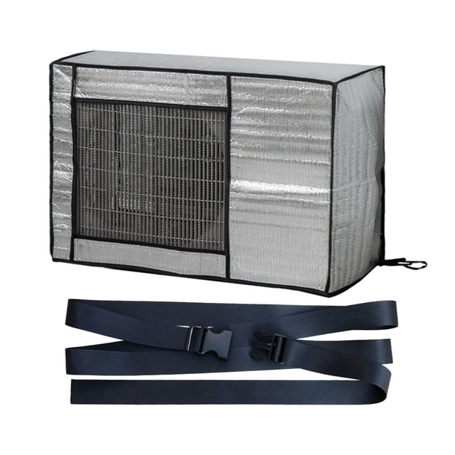 GROWTH TANK Adjustable Strap Air Conditioner Cover Waterproof Protective Cover Energy Saving 100cmx81cmx43cm
