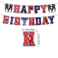 thumbnail image 3 of Ice Hockey Party Decoration Set, Themed Birthday Tableware With Banner Pull Flag Cake Toppers, Kids Sports Celebration Supplies, 12-Piece Pack, 3 of 6