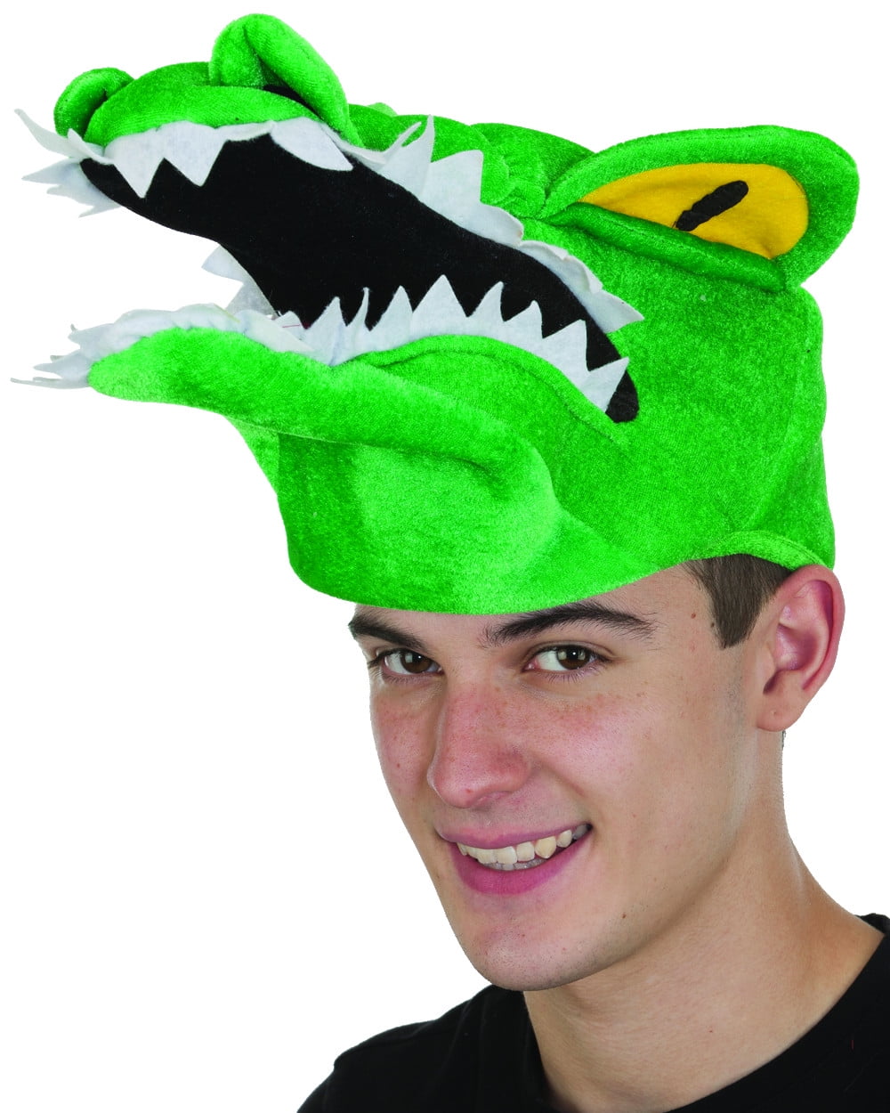 Adults Fiery Eyed Green Florida Gator Alligator Swamp Animal Hat