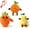 orange+carrot+pear, variant on Musical Sensory Toy, Interactive Fruit Plush Toy, Skin‑Touch Trigger Music, Solo & Two‑Player Modes, Tap to Switch Built‑in Melodies for Holiday Gifting