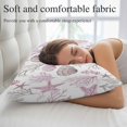 thumbnail image 5 of Pink Coastal Throw Pillow Cover 20 x 30 Inch Decorative Pillow Cover Beach Nautical Starfish Coral Seashells Lumbar Pillowcase Seasonal Rectangle Cushion Case for Couch Sofa Bed Living Room, 5 of 9