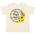 thumbnail image 3 of Inktastic My Pops Loves Me with Sunflower Wreath Boys or Girls Toddler T-Shirt, 3 of 5