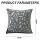 thumbnail image 2 of Juego de 2 fundas de almohada decorativas de piel sintética, plumas doradas y hojas doradas, almohada brillante, 2 of 5