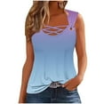 thumbnail image 2 of YHAJDS Womens Summer Tank Tops Spaghetti Strap Sleeveless Tops Sleeveless Shirt, 2 of 4