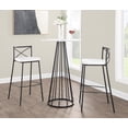 thumbnail image 3 of Canary Contemporary Bar Table in Black Steel and White Wood by LumiSource, 3 of 3