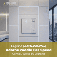 thumbnail image 3 of Adorne AAFN4S16AW4 Paddle Fan Speed Control in White Finish, 3 of 7