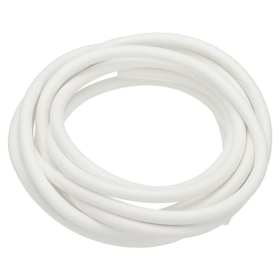 Uxcell Silicone Foam Seal Strip, 9.8FT 0.24"Dia Round High Density Solid Sponge Rubber Weather Stripping Cord, White