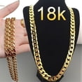 thumbnail image 1 of Collar de cadena cubana de moda para mujeres y hombres, gargantillas de cadena de eslabones de acero inoxidable Punk, regalo para novio, 1 of 4