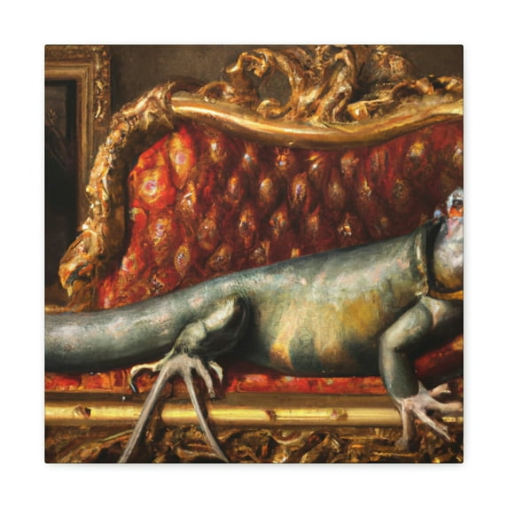 Reptiles in Rococo - Canvas