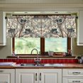 thumbnail image 3 of Wobogo Panda Pattern Kitchen Curtains 2 Piece Set Symmetrical Design Light Filtering Small Window Drapes Suitable for Bathroom Laundry Room and RV 57x36in, 3 of 9