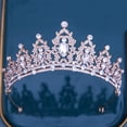 thumbnail image 4 of Corona de boda con diamantes de imitación, diadema para niñas, princesa, fiesta de cumpleaños, accesorios de boda nupcial, regalo navideño para mujeres y niñas, 4 of 5