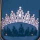 thumbnail image 4 of Corona de boda con diamantes de imitación, diadema para niñas, princesa, fiesta de cumpleaños, accesorios de boda nupcial, regalo navideño para mujeres y niñas, 4 of 5