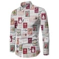 thumbnail image 5 of Camisa de hombre de moda de alta calidad con botones, camisa navideña, camisa de diseño informal, blusas navideñas de manga larga, blusas de solapa para hombre, 5 of 5