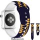 thumbnail image 2 of Bandas deportivas de Halloween compatibles con Apple Watch para Mujeres Hombres Calabaza de Halloween Flor negra impresa, 2 of 4
