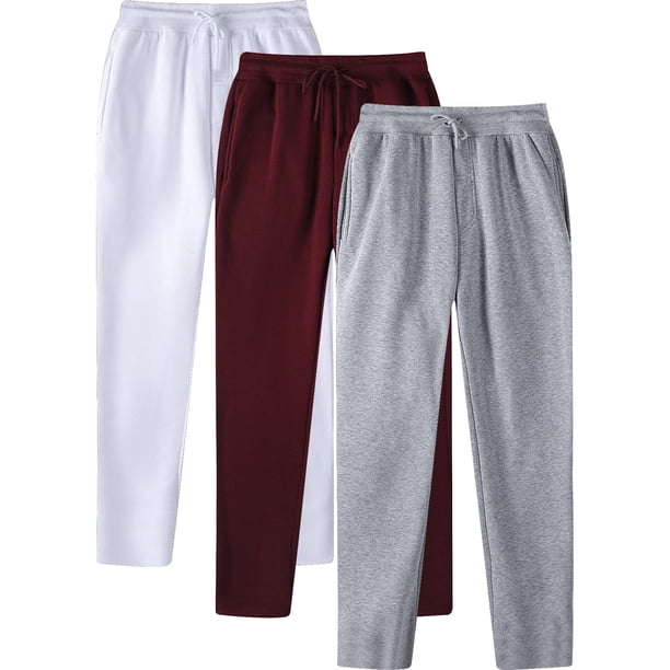 Pantalones largos de moda para hombre, de color liso, informales, deportivos, con cordón, de pierna recta, para hombre