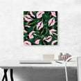 thumbnail image 2 of ARTCANVAS Army Green Pink Black Camo Camouflage Lips Kiss Pattern Canvas Art Print - Size: 18" x 18" (1.50" Deep), 2 of 9