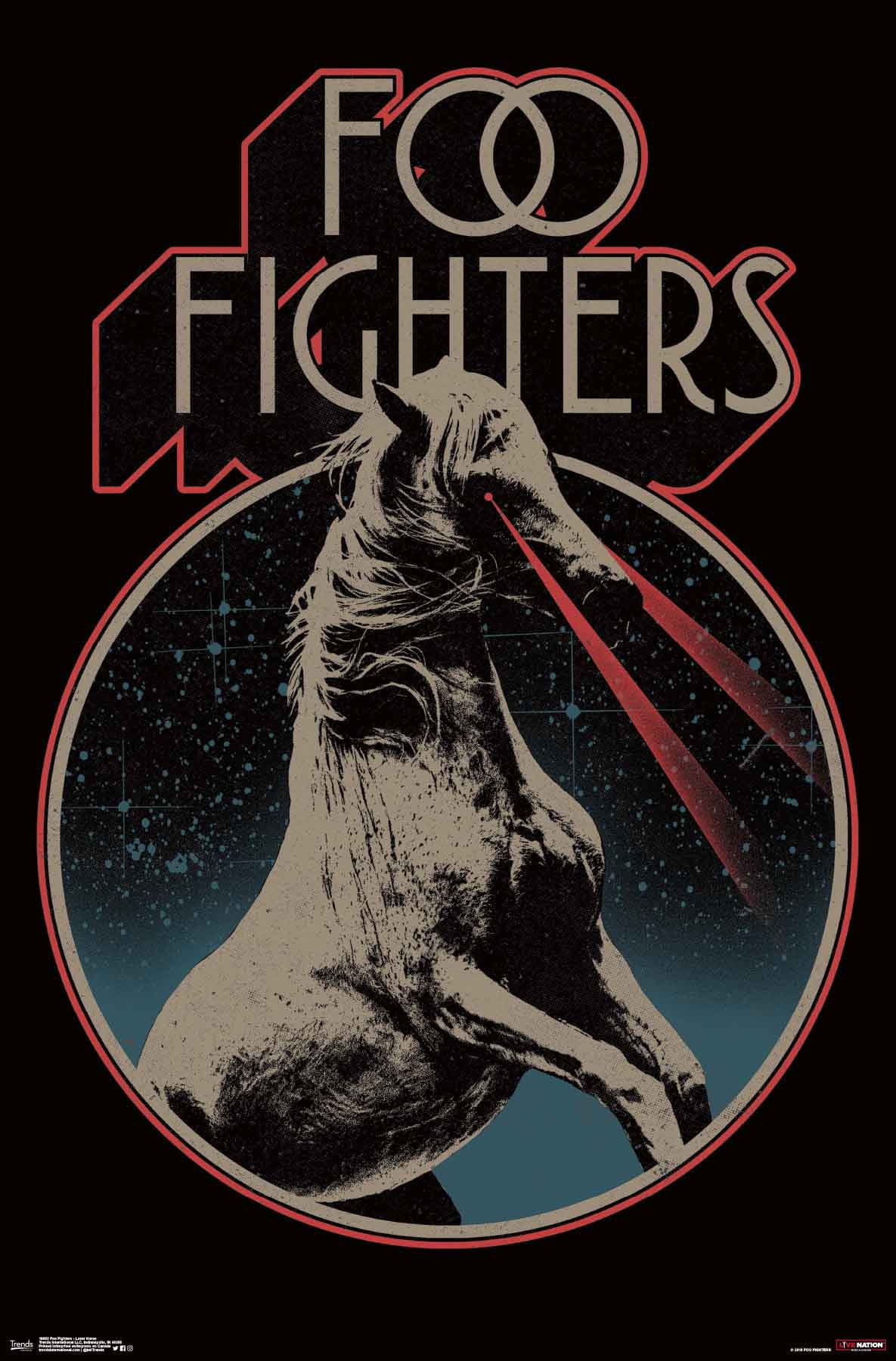 Foo Fighters - Laser Horse Poster - Walmart.com - Walmart.com