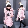 thumbnail image 2 of Vedolay Jean Jackets for Girl Girl's and Toddlers' Lightweight Print Zip-up Hooded Lined Jacket,Pink 6-7 Years, 2 of 3