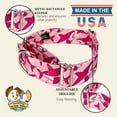 thumbnail image 6 of Country Brook Petz® 2 inch Pink Sharks Martingale Dog Collar, Large, 6 of 6