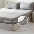 thumbnail image 4 of Fitted Sheet 35cm Deep Pocket - Bamboo Viscose - Breathable Cooling Plain Gift, 4 of 5