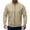 Khaki, variant on Zvmxot Men Fleece Sweatshirts Full Zip Stand Neck Sweatshirt with Zipper Pockets Casual Long Sleeve Jackets for Men