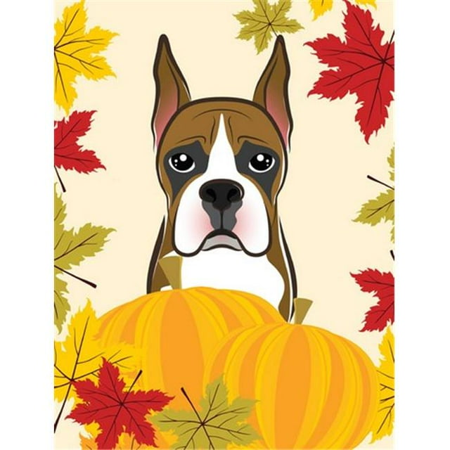 Carolines Treasures BB2029GF Boxer Thanksgiving Flag Garden