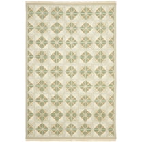 SAFAVIEH Sumak Westley Transitional Wool Area Rug, Blue/Beige, 4' x 6'