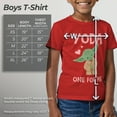 thumbnail image 5 of Boy's Star Wars Valentine's Day Yoda One for Me Simple  Graphic Tee Red X Small, 5 of 9