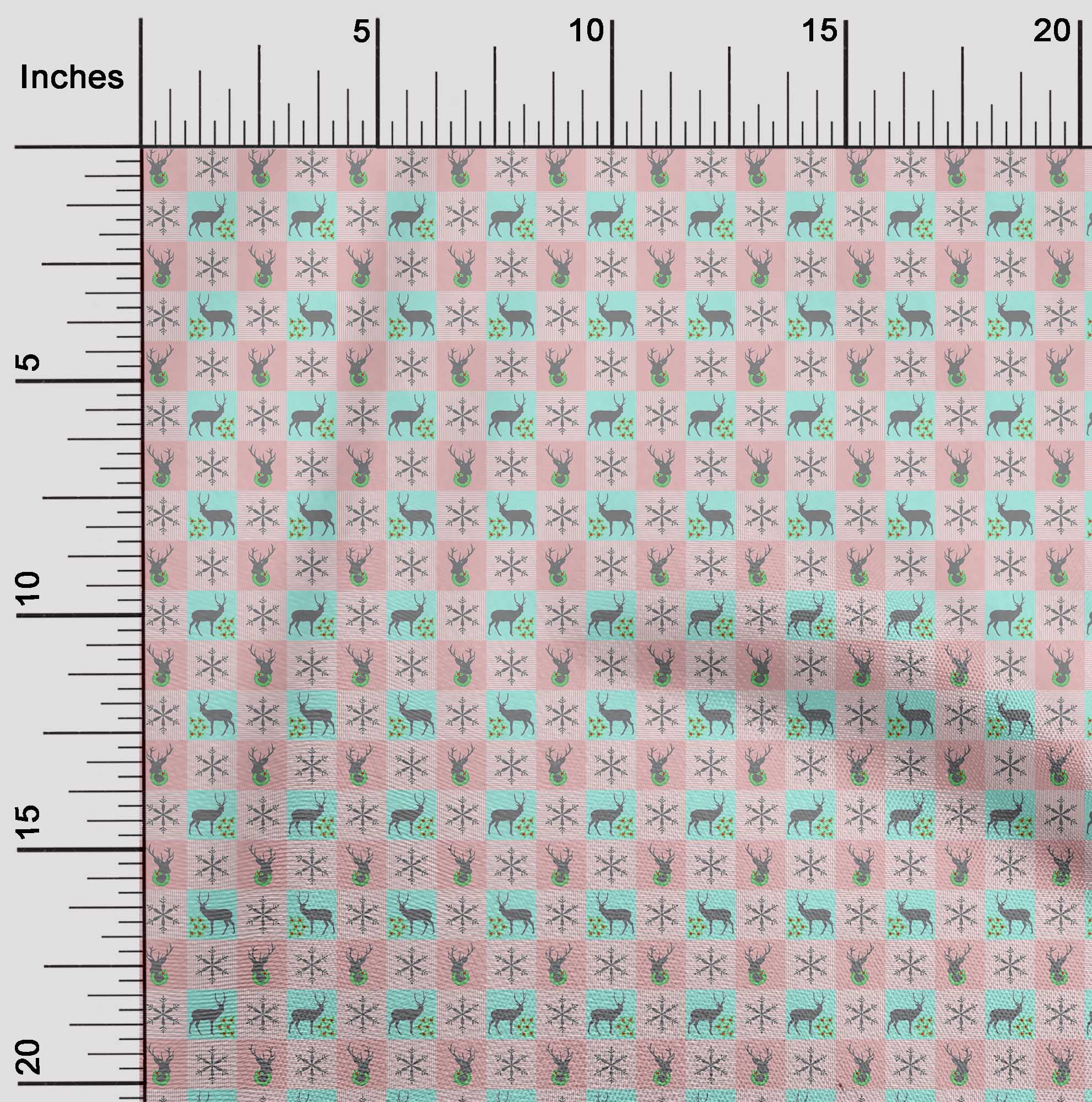 oneOone Viscose Jersey Light Pink Fabric Christmas Quilting Supplies Print Sewing Fabric By The Yard 60 Inch Wide