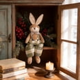 thumbnail image 4 of 25.6Inch Easter Bunny Plush Toy, Large Stuffed Rabbit Throw Pillow, Cute Bunny Plush Figurine for Home Decor, Easter Basket Stuffers, Birthday Valentine's Day Holiday Gift, 4 of 5