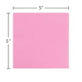 thumbnail image 3 of JAM Paper Small Beverage Napkins, 5 x 5, Baby Pink Pastel, 200/Pack, 3 of 4