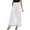 White, variant on Womens Plus Size Pants Chiffon Wide Leg Palazzo Trousers With Pocket High Stretch Waist Flowy Elegant Business Casual White L