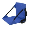 thumbnail image 5 of Oxford Cloth Bleacher Cushion for Sports & Camping, Comfortable Picnic Essential - Blue Lightweight Portable Stadium Seat, 5 of 8