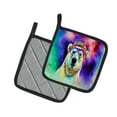 thumbnail image 6 of Carolines Treasures DAC4030PTHD 7.5 x 7.5 in. Unisex Hippie Animal Polar Bear Pair of Pot Holders, 6 of 7