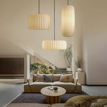 Arturesthome Wabi-Sabi Style Japanese Simple Fabric Pendant Lights Living Room Combination Lamps