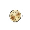 thumbnail image 2 of Mini Car Clock, Mini Car Clock, Stick-On Dashboard Luminous Analog Clock for Car and Motorcycle, Magnetic and Portable, Small Pocket Clock for Decorations in Bedroom, Kitchen, and Office, Gold, 2 of 6