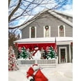 thumbnail image 5 of Garage Door Banner Cover 6 x 13 ft, Merry Christmas Snowman Xmas Tree Snowflake Red Style Christmas Garage Door Decorations Holiday Christmas Backdrop Decor for Winter New Year Xmas Party, 5 of 6