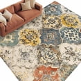 thumbnail image 2 of Vintage Boho 5'x7' Area Rug, Chic Farmhouse Neutral Morocco Geometric Washable Non-Slip Soft Rugs, Low-Pile Large Carpet for Living Room Bedroom Dining Room, Non-Shedding Accent Rug, 2 of 9