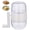 White, variant on NATPLUS Manual Nut Grinder with Dual-Sided Blades, Hand-Cranked Nut Crusher for Walnuts, Peanuts & Almonds, Portable Small Food Chopper for Baking & Toppings