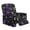 Bat Moon Star, variant on Renewold Peony Flower Couch Cover Recliner Comfy Chair Cover for Recliner 4 Pieces Anti-Slip Single Seat Couch Slipcover Stretch Furniture Protector for Living Room