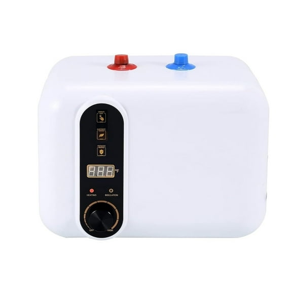 Hot Water Heater Electric Mini Compact Tank Storage,Kitchen Instant Under Sink Counter Cupboard,Electric Water Heater 10L ,Security Protection Design