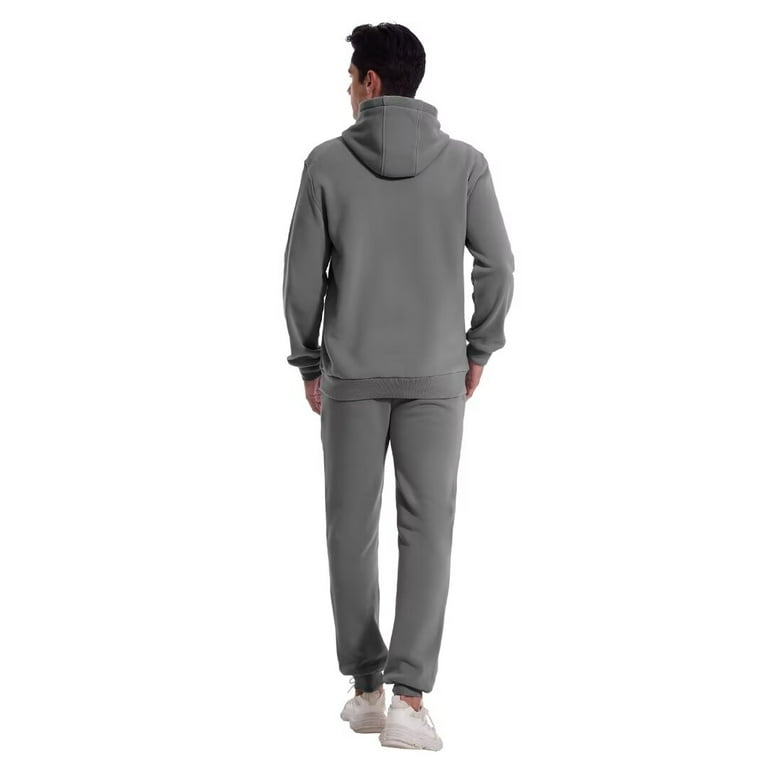Zusmen Men's Sweatsuit Piece Hoodie Tracksuit Set Jogging Suits